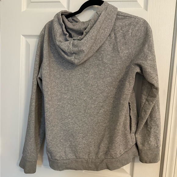 Adidas Women's Heather Gray Hoodie with hidden pockets - Picture 3 of 4